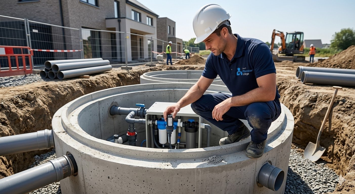 Pose de cuve eau de pluie