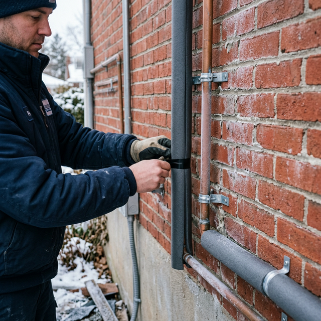 Préparer canalisations extérieures hiver Liège